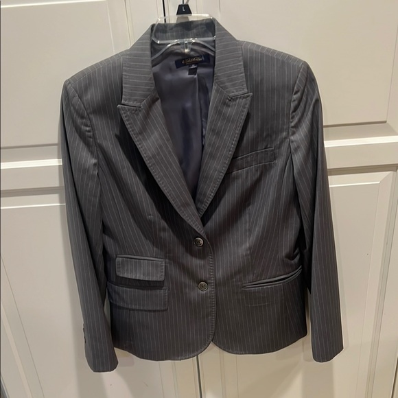 Brooks Brothers Gray Pinstriped Blazer - Picture 3 of 16